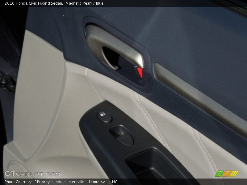 Magnetic Pearl / Blue 2010 Honda Civic Hybrid Sedan