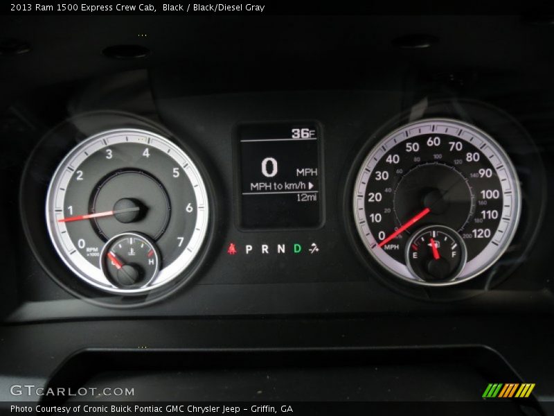 Black / Black/Diesel Gray 2013 Ram 1500 Express Crew Cab