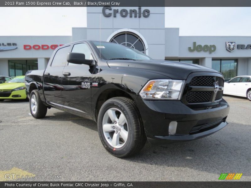 Black / Black/Diesel Gray 2013 Ram 1500 Express Crew Cab