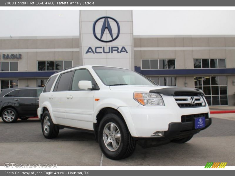Taffeta White / Saddle 2008 Honda Pilot EX-L 4WD