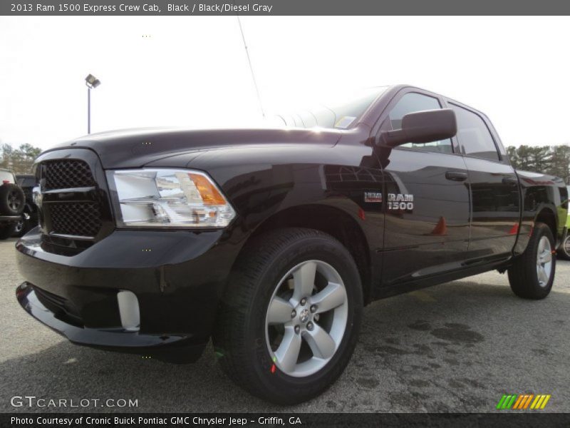 Black / Black/Diesel Gray 2013 Ram 1500 Express Crew Cab