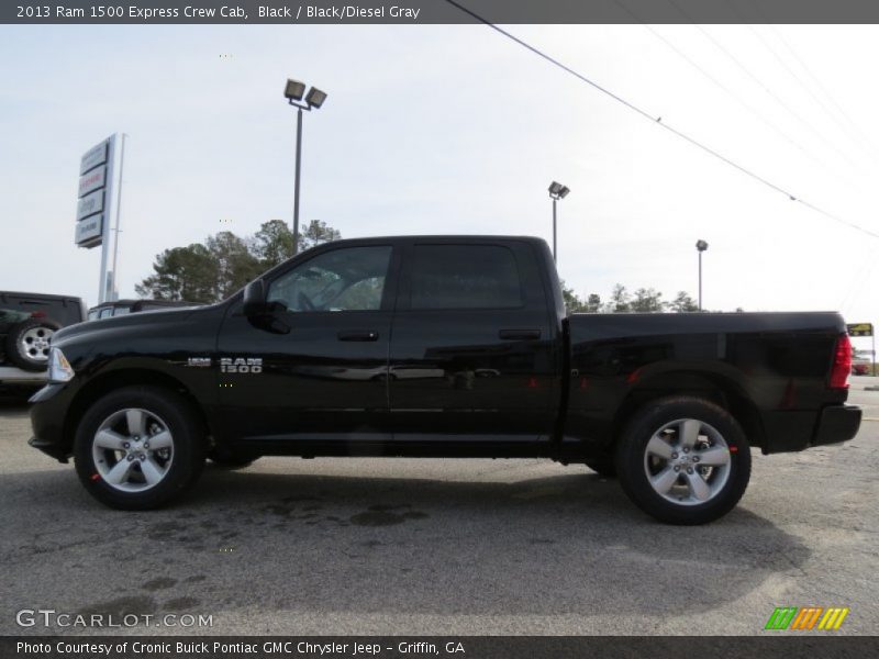 Black / Black/Diesel Gray 2013 Ram 1500 Express Crew Cab