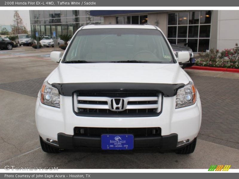 Taffeta White / Saddle 2008 Honda Pilot EX-L 4WD