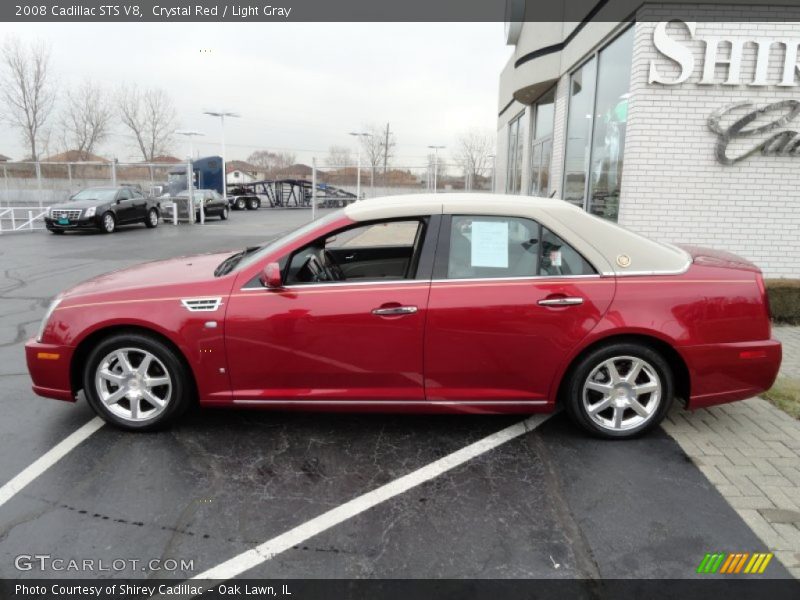 Crystal Red / Light Gray 2008 Cadillac STS V8