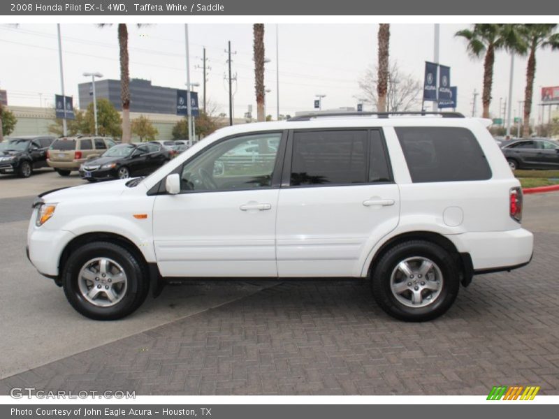 Taffeta White / Saddle 2008 Honda Pilot EX-L 4WD