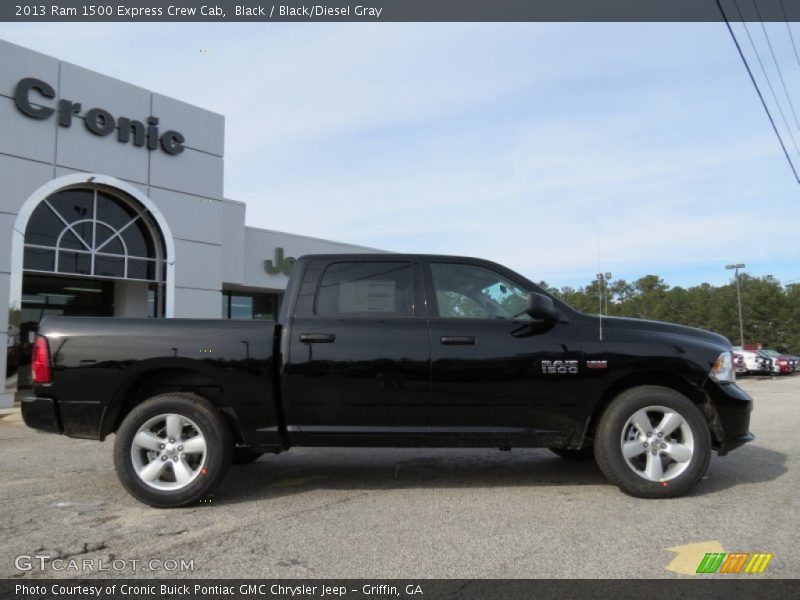 Black / Black/Diesel Gray 2013 Ram 1500 Express Crew Cab