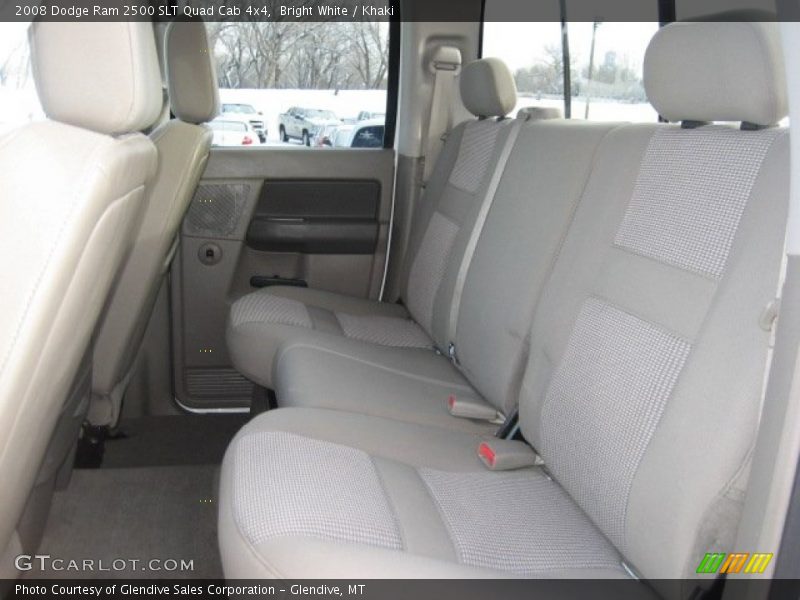 Bright White / Khaki 2008 Dodge Ram 2500 SLT Quad Cab 4x4