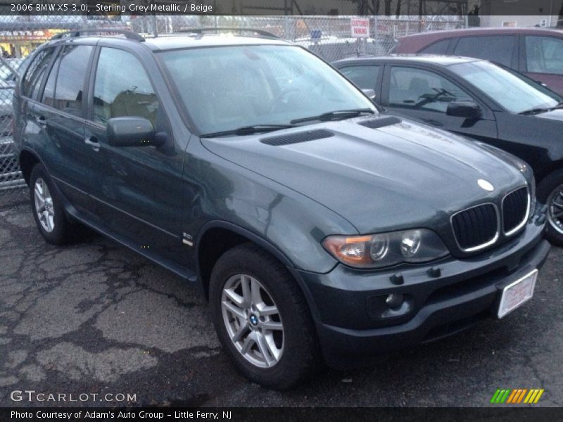 Sterling Grey Metallic / Beige 2006 BMW X5 3.0i