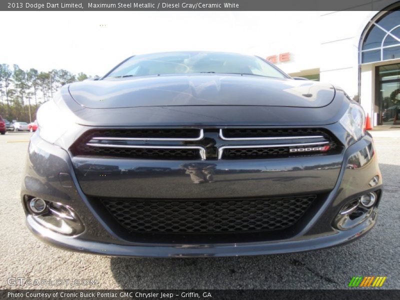 Maximum Steel Metallic / Diesel Gray/Ceramic White 2013 Dodge Dart Limited
