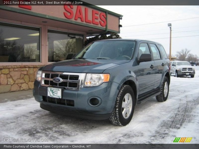 Steel Blue Metallic / Stone 2011 Ford Escape XLS 4x4