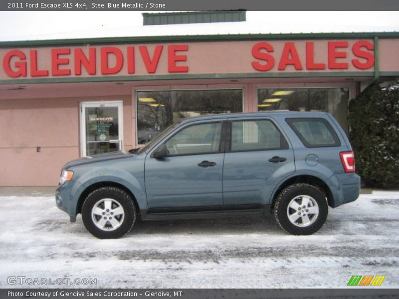 Steel Blue Metallic / Stone 2011 Ford Escape XLS 4x4