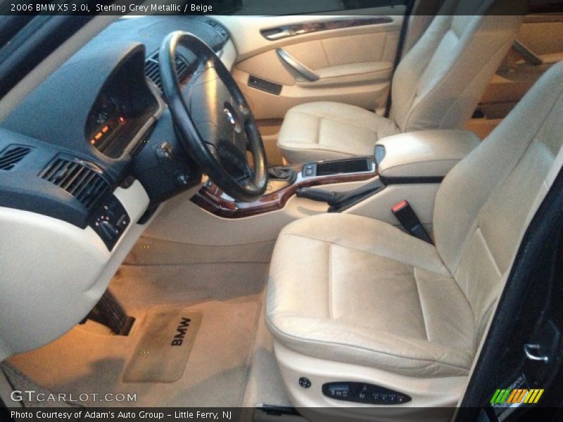 Front Seat of 2006 X5 3.0i