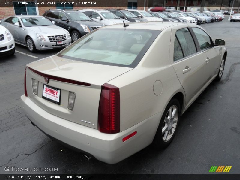 Gold Mist / Cashmere 2007 Cadillac STS 4 V6 AWD