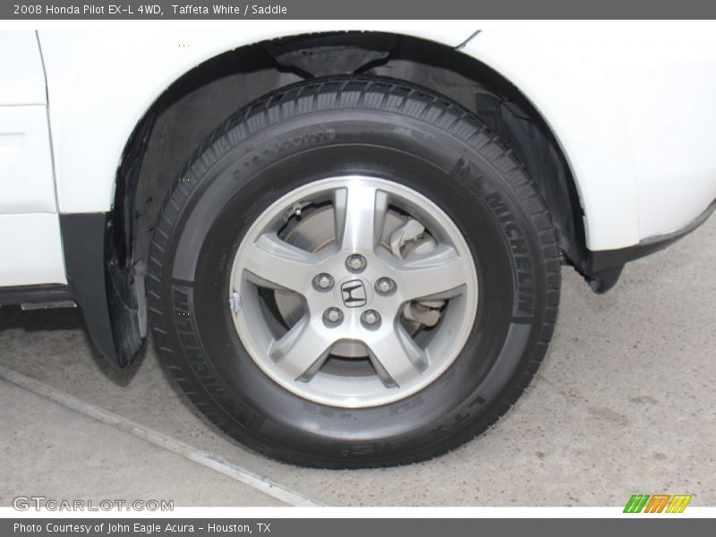 Taffeta White / Saddle 2008 Honda Pilot EX-L 4WD
