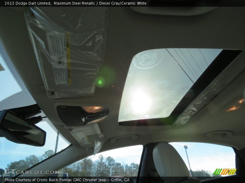 Maximum Steel Metallic / Diesel Gray/Ceramic White 2013 Dodge Dart Limited