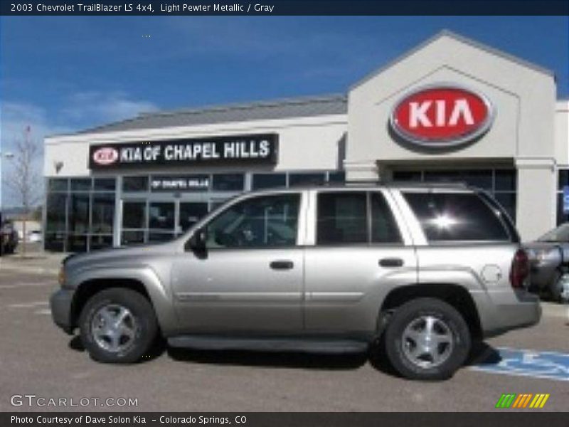 Light Pewter Metallic / Gray 2003 Chevrolet TrailBlazer LS 4x4