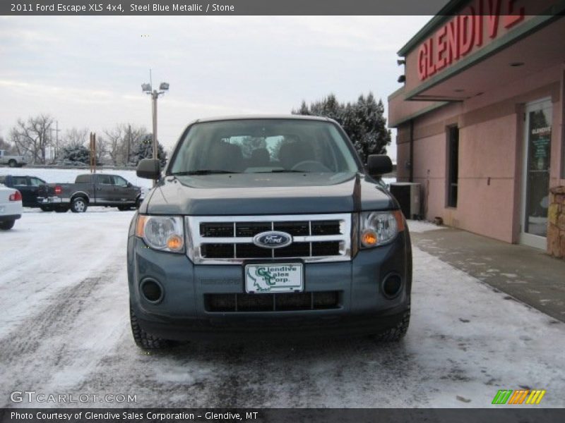 Steel Blue Metallic / Stone 2011 Ford Escape XLS 4x4