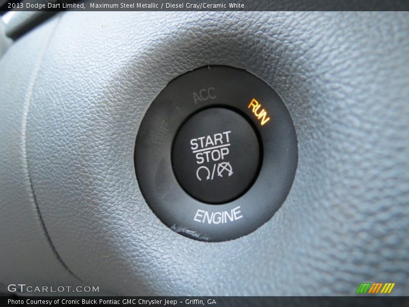 Maximum Steel Metallic / Diesel Gray/Ceramic White 2013 Dodge Dart Limited