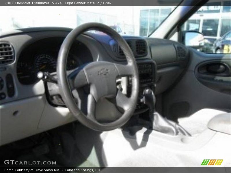 Light Pewter Metallic / Gray 2003 Chevrolet TrailBlazer LS 4x4