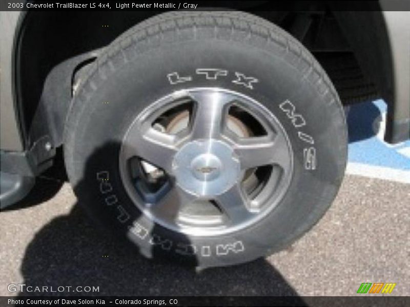 Light Pewter Metallic / Gray 2003 Chevrolet TrailBlazer LS 4x4