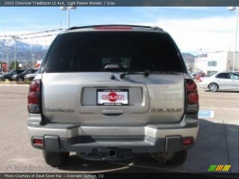 Light Pewter Metallic / Gray 2003 Chevrolet TrailBlazer LS 4x4