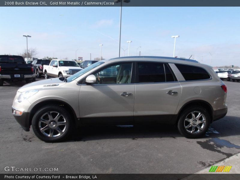 Gold Mist Metallic / Cashmere/Cocoa 2008 Buick Enclave CXL