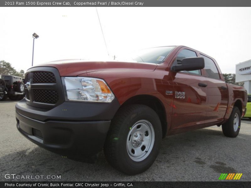 Copperhead Pearl / Black/Diesel Gray 2013 Ram 1500 Express Crew Cab