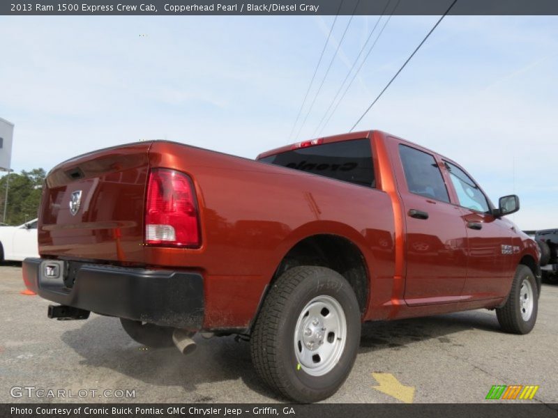 Copperhead Pearl / Black/Diesel Gray 2013 Ram 1500 Express Crew Cab