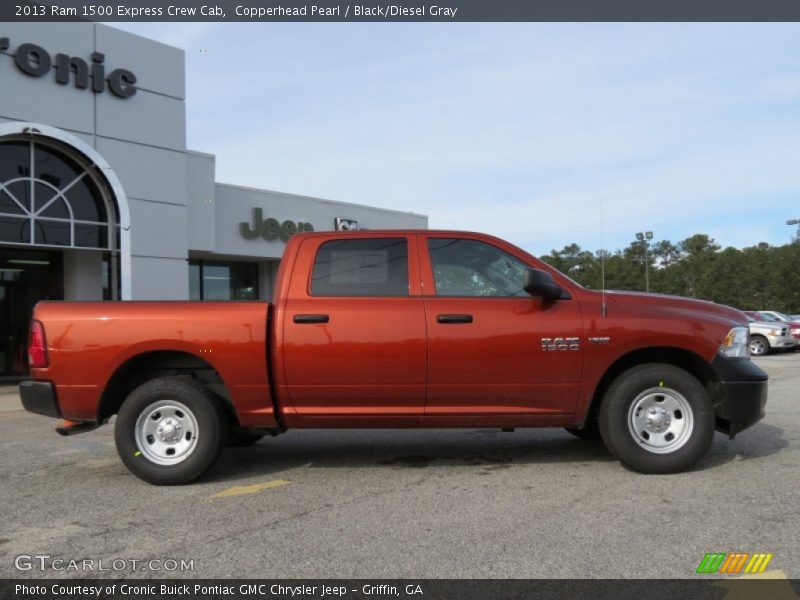 Copperhead Pearl / Black/Diesel Gray 2013 Ram 1500 Express Crew Cab