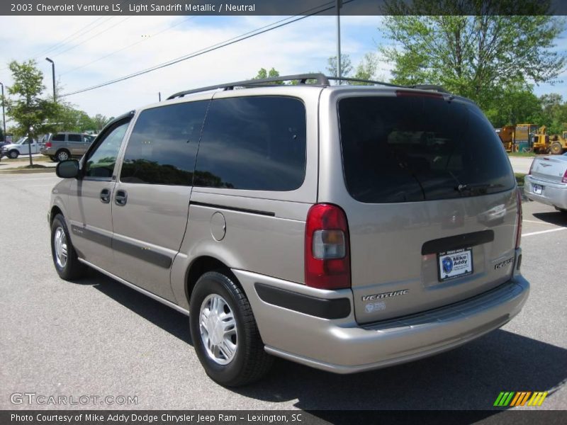 Light Sandrift Metallic / Neutral 2003 Chevrolet Venture LS