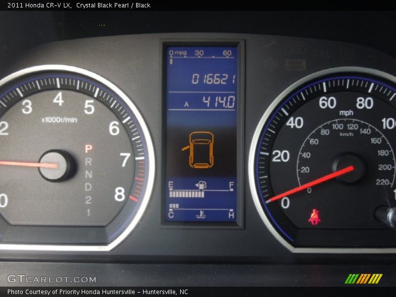 Crystal Black Pearl / Black 2011 Honda CR-V LX