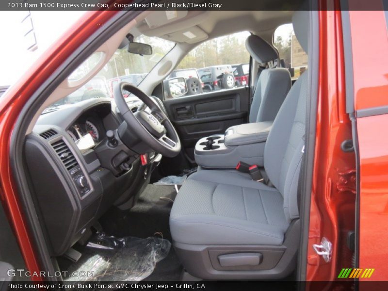 Copperhead Pearl / Black/Diesel Gray 2013 Ram 1500 Express Crew Cab