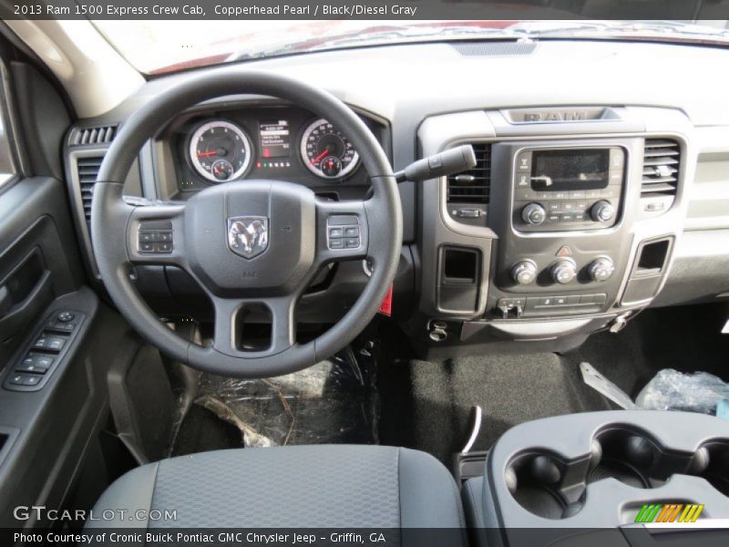 Copperhead Pearl / Black/Diesel Gray 2013 Ram 1500 Express Crew Cab