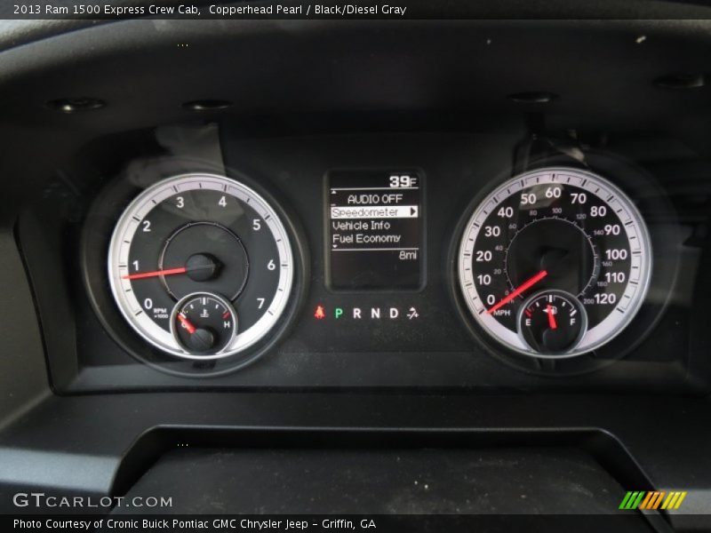 Copperhead Pearl / Black/Diesel Gray 2013 Ram 1500 Express Crew Cab