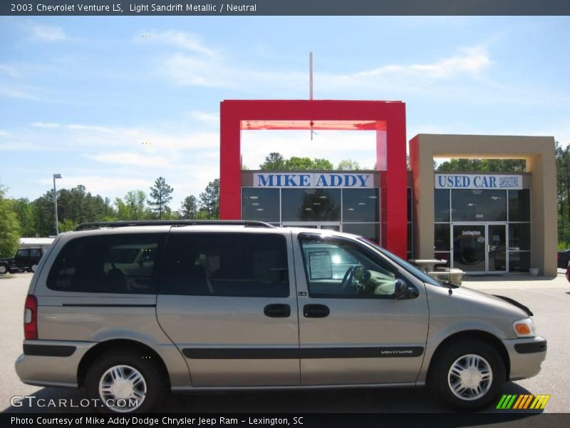 Light Sandrift Metallic / Neutral 2003 Chevrolet Venture LS