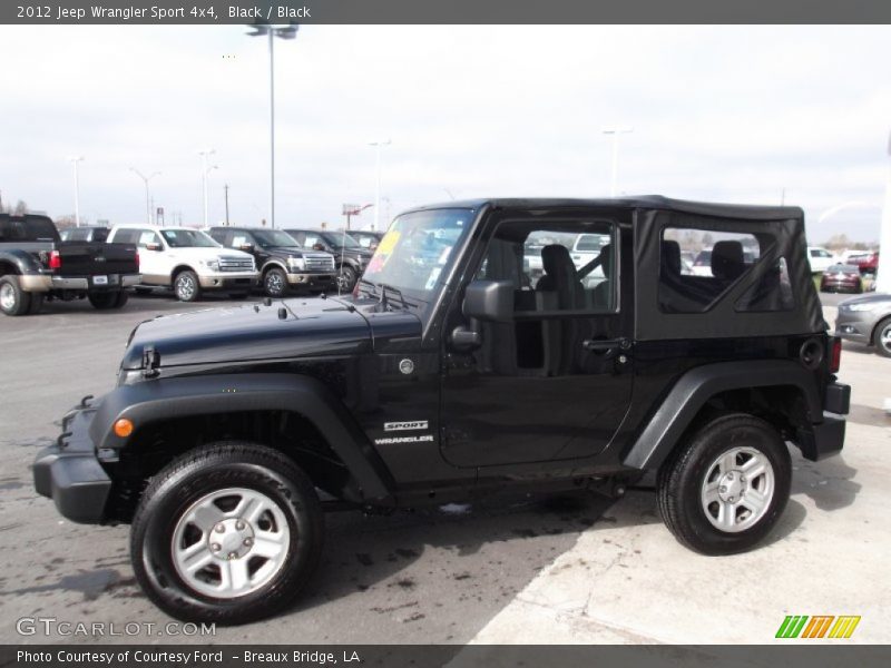 Black / Black 2012 Jeep Wrangler Sport 4x4