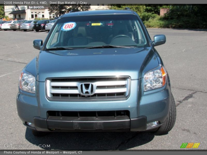 Steel Blue Metallic / Gray 2008 Honda Pilot EX-L 4WD