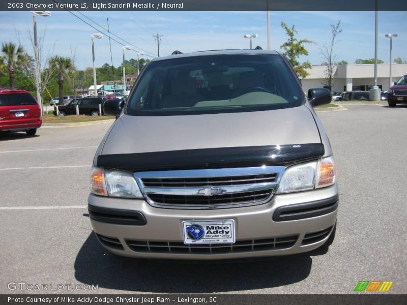 Light Sandrift Metallic / Neutral 2003 Chevrolet Venture LS