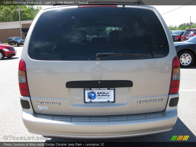 Light Sandrift Metallic / Neutral 2003 Chevrolet Venture LS