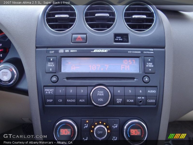 Super Black / Frost 2007 Nissan Altima 2.5 SL