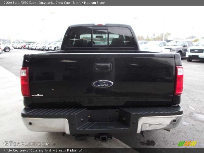 Black / Medium Stone 2009 Ford F250 Super Duty Lariat Crew Cab