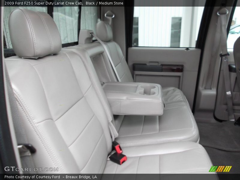 Black / Medium Stone 2009 Ford F250 Super Duty Lariat Crew Cab
