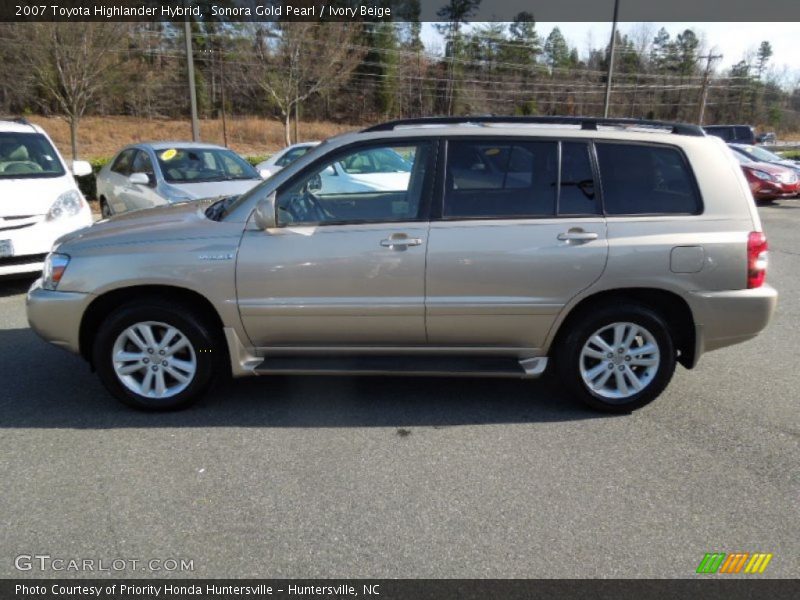 Sonora Gold Pearl / Ivory Beige 2007 Toyota Highlander Hybrid