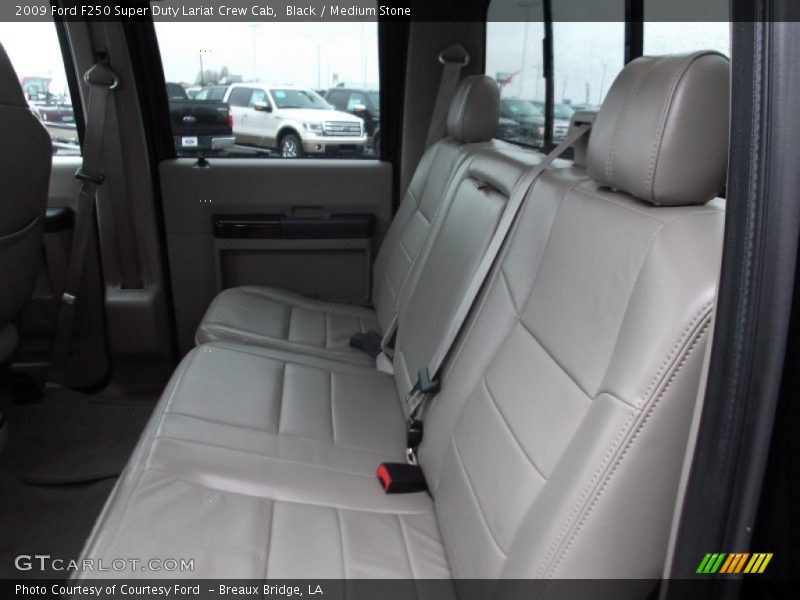 Black / Medium Stone 2009 Ford F250 Super Duty Lariat Crew Cab