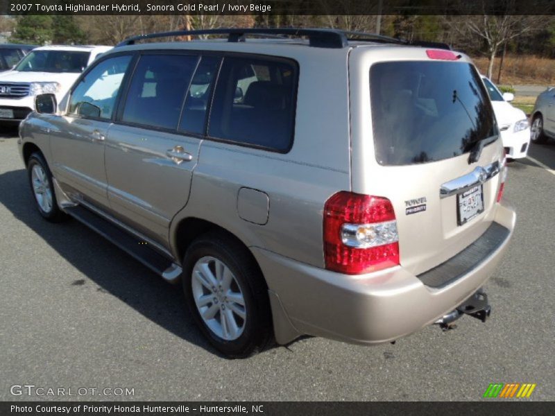 Sonora Gold Pearl / Ivory Beige 2007 Toyota Highlander Hybrid