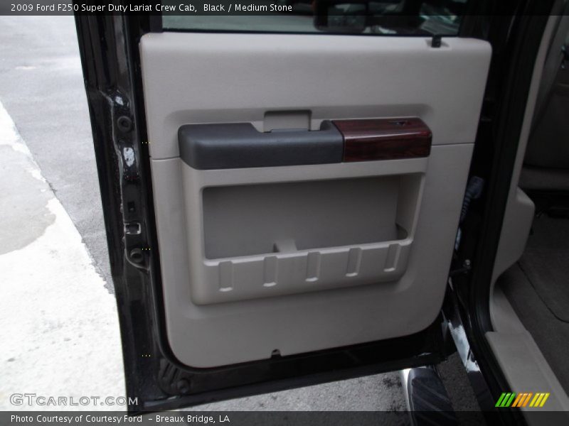 Black / Medium Stone 2009 Ford F250 Super Duty Lariat Crew Cab