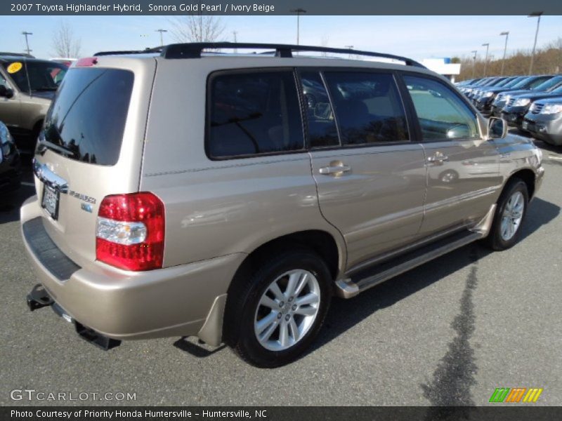 Sonora Gold Pearl / Ivory Beige 2007 Toyota Highlander Hybrid