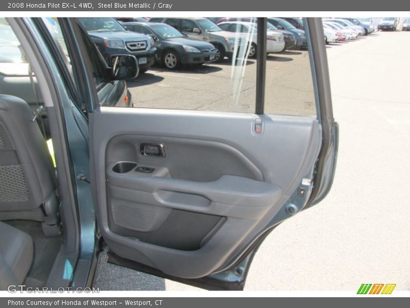 Steel Blue Metallic / Gray 2008 Honda Pilot EX-L 4WD
