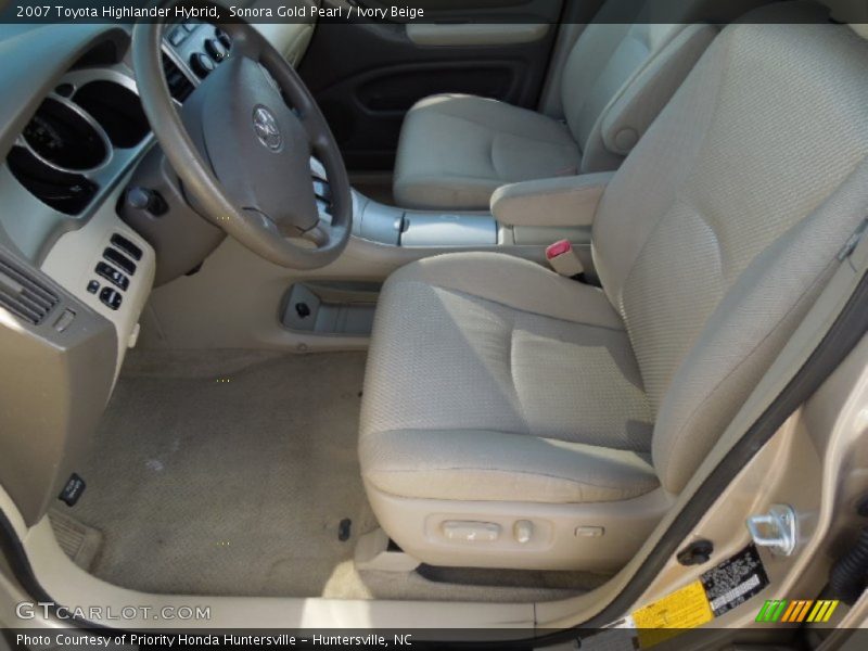 Sonora Gold Pearl / Ivory Beige 2007 Toyota Highlander Hybrid