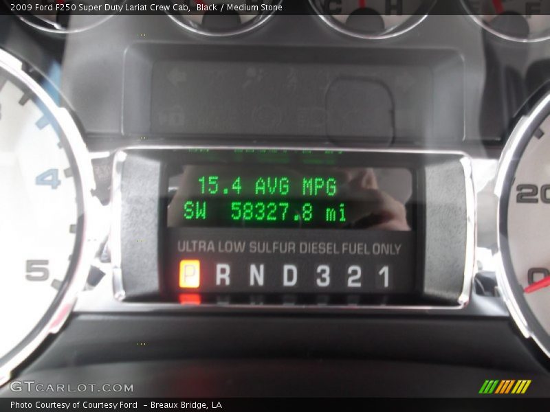 Black / Medium Stone 2009 Ford F250 Super Duty Lariat Crew Cab